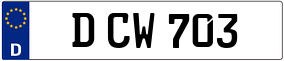 Trailer License Plate